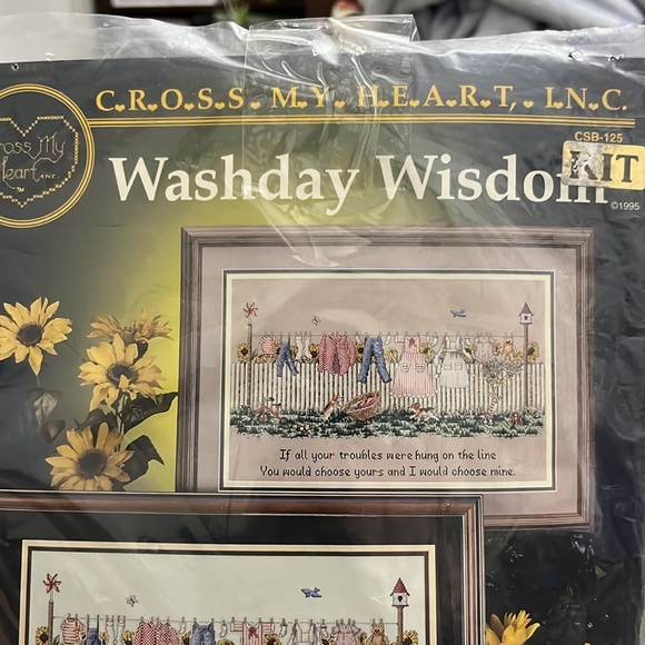 New, Cross-Stitch Pattern, Cross My Heart Inc., Wednesday Wisdom, 3 Patterns - Picture 2 of 4